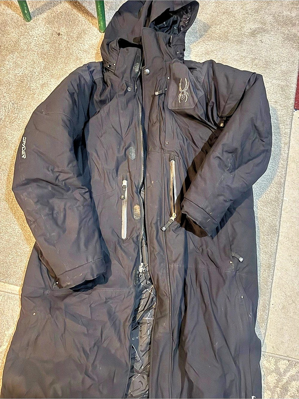 Spyder Men's Black Ski Jacket Size XL